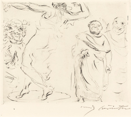 Digital Print - The Banquet of Trimalchio - pl.XI by Lovis Corinth