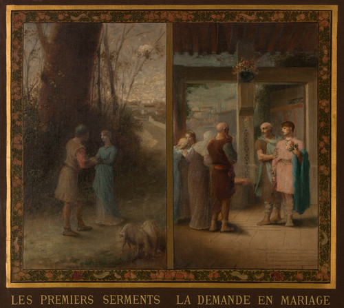 Digital Print - Les Premiers Serments, La Demande en Mariage by mile Lvy