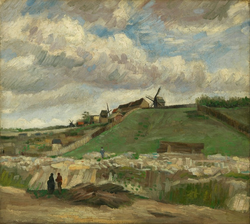 Digital Print - The hill of Montmartre with stone quarry by Vincent van Gogh