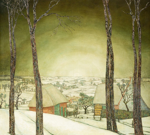 Digital Print - Winter landscape by Valerius De Saedeleer