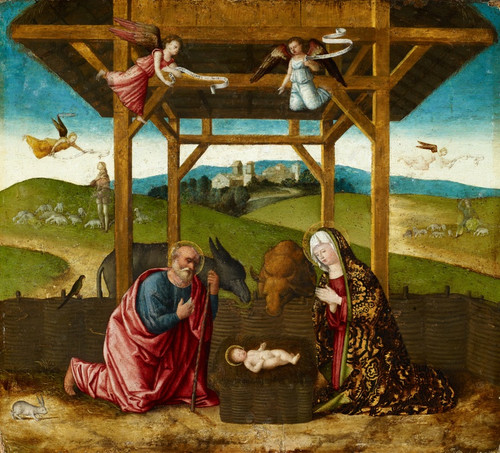 Digital Print - The Nativity by Francesco Di Simone Da Santacroce
