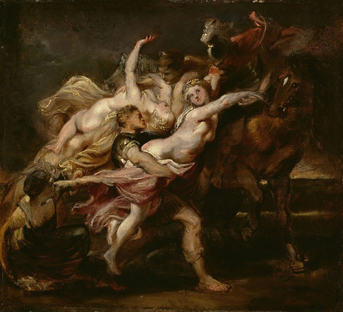 Digital Print - The Rape of the Daughters of Levkippos by Peter Paul Rubens