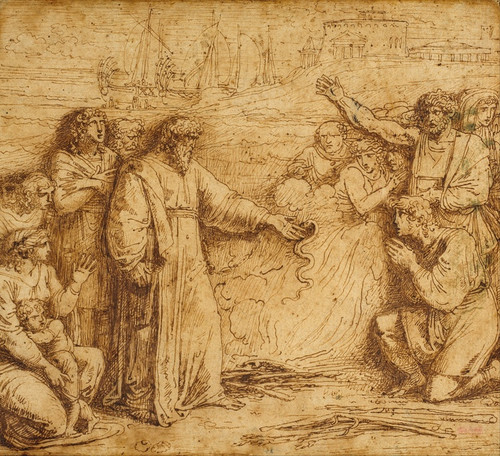 Digital Print - Miracle of Saint Paul by Felice Giani