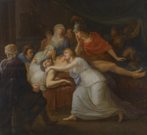 Digital Print - Andromache Lamenting The Death Of Hector by Circle Of Heinrich Friedrich Fger