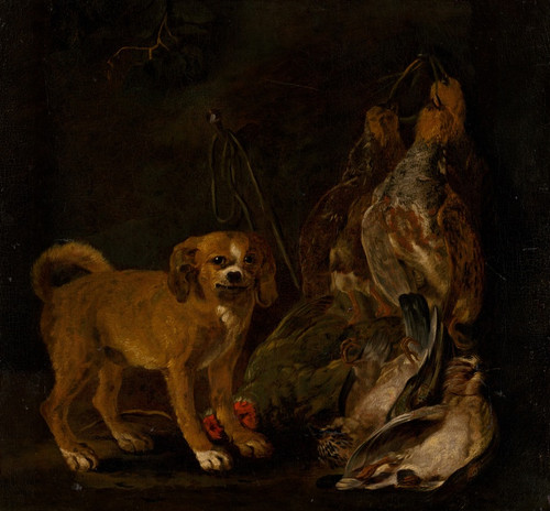Digital Print - Hunting Still Life with Dog by Jan Fyt Digital Print - Hunting Still Life with Dog by Jan Fyt