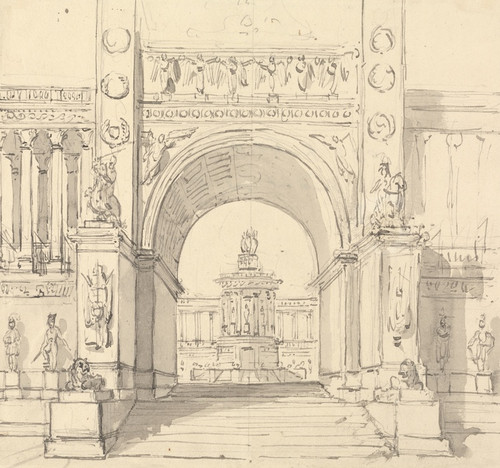 Digital Print - Design for Covent Garden Drop Curtain by Thomas Grieve