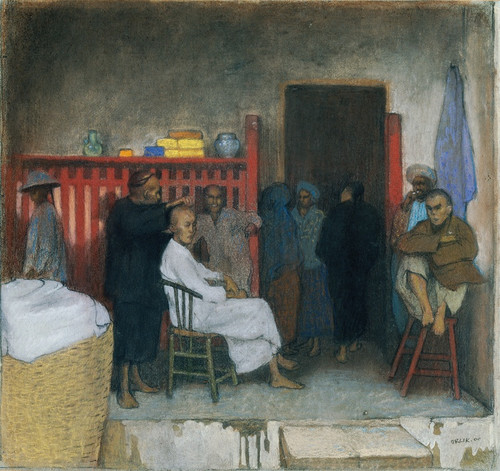 Digital Print - Der Babier von Singapur by Emil Orlik