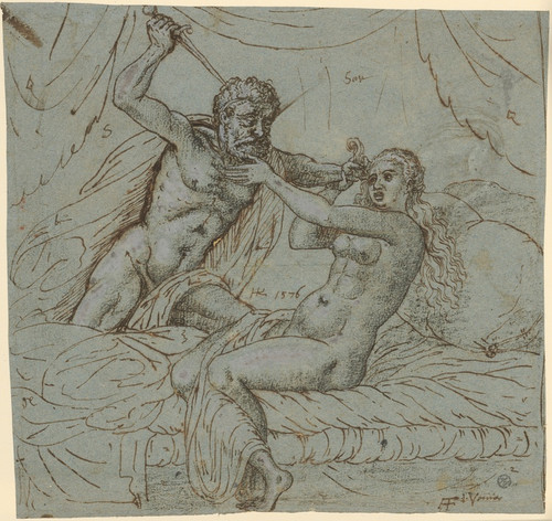 Digital Print - Tarquinius berwltigt Lucretia by Lukas Kilian