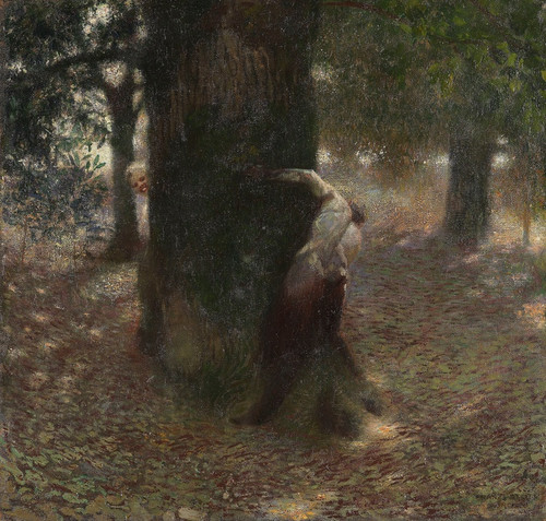 Digital Print - Neckerei by Franz von Stuck