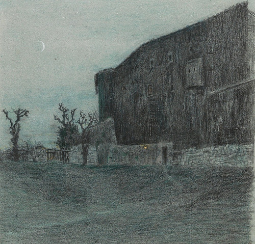 Digital Print - A Moonlit Night by Emilie Mediz-Pelikan