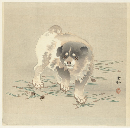 Digital Print - Puppy by Ohara Koson