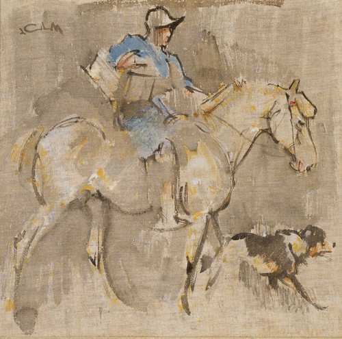 Digital Print - Groom and pony by Joseph Crawhall