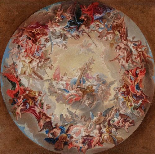 Digital Print - Glorification of the Cross by Carlo Carlone