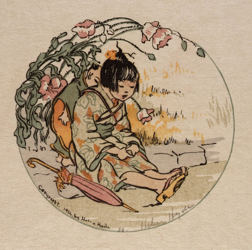 Digital Print - A Weary Little Mother by Helen Hyde