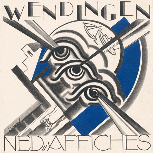Digital Print - Omslagontwerp voor; Wendingen, 1931 by Mommie Schwarz