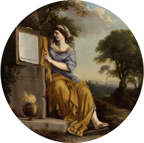 Digital Print - Allegory of Scientific Experiment or Allegorical Figure of Geometry by Laurent de la Hyre