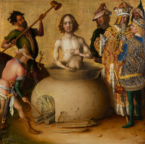 Digital Print - Martyrdom of St. John the Evangelist by Stefan Lochner