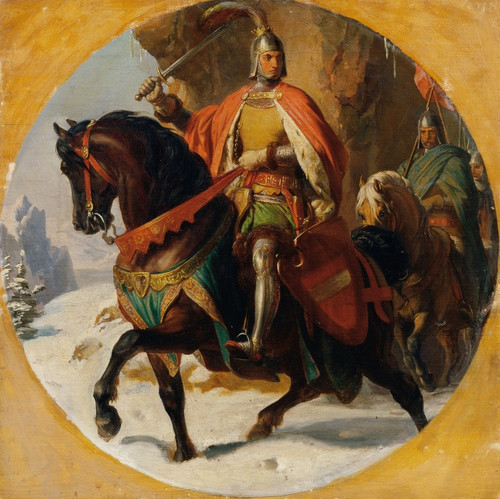 Digital Print - Kriegszug Albrechts I. ber den Semmering 1292 by Karl von Blaas