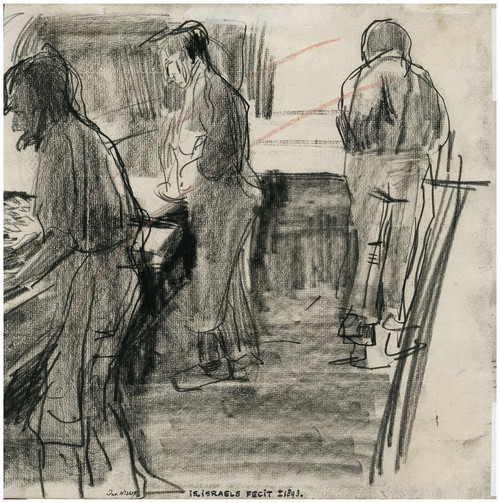 Digital Print - Drie keukenhulpen aan het werk by Isaac Israls