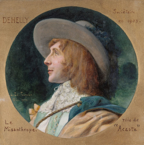 Digital Print - Portrait de Emile Dehelly (1871-1969), socitaire de la Comdie-Franaise, dans le rle d'Acaste du Misanthrope. by Louis douard Fournier