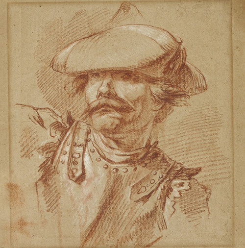 Digital Print - Head of a Soldier by Charles Parrocel