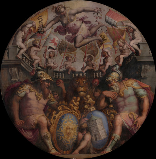 Digital Print - Allegories of the Quarters of San Giovanni and Santa Maria Novella by Giorgio Vasari
