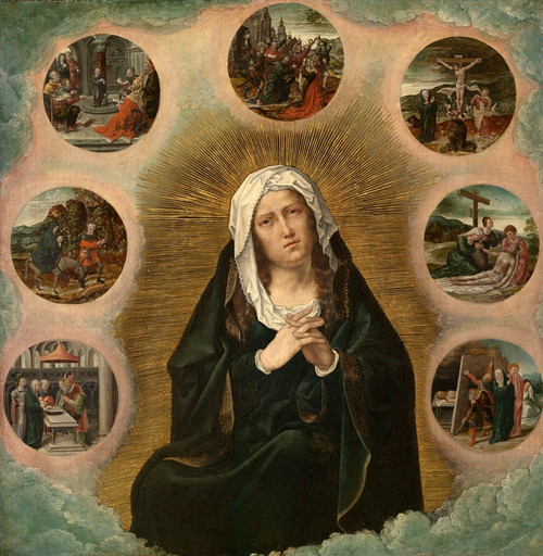 Digital Print - The Seven Sorrows of Mary by Bernard van Orley
