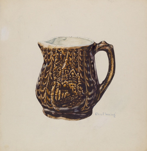 Digital Print - Pitcher by Elmo Fleming Digital Print - Pitcher by Elmo Fleming