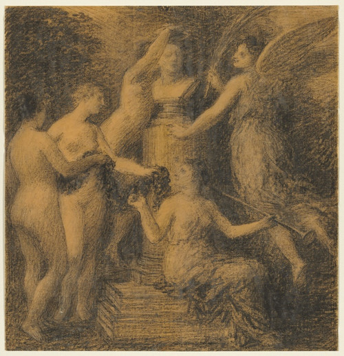 Digital Print - Homage to Rossini by Henri Fantin-Latour