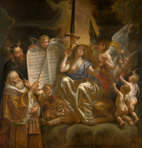 Digital Print - Human Law Founded on the Divine Justice by Jacob Jordaens