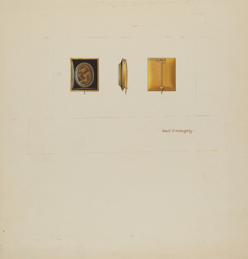 Digital Print - Brooch by David P Willoughby