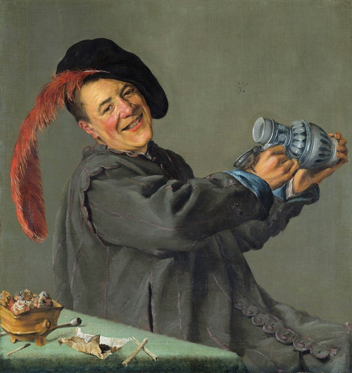 Digital Print - The Jolly Drinker by Judith Leyster