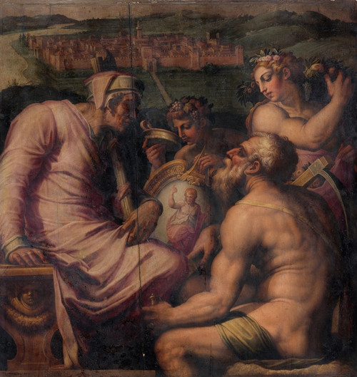 Digital Print - Allegory of San Giovanni Valdarno by Giorgio Vasari