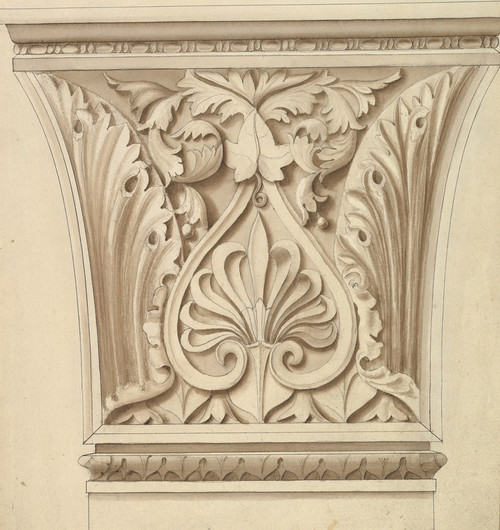 Digital Print - Capital of a Column with Anthemion by Alfred Henry Forrester