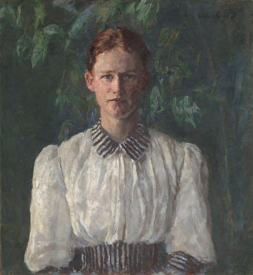 Digital Print - Portrait of the Painter Helga Ring by Signe Scheel