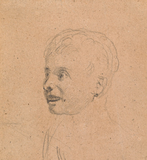 Digital Print - Head of Girl by Sir David Wilkie
