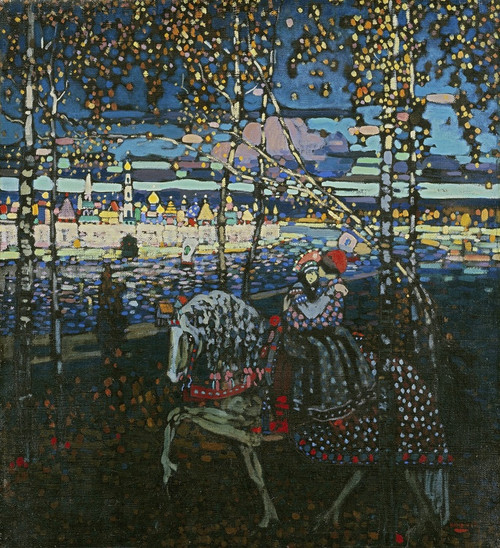 Digital Print - Riding Couple by Wassily Kandinsky