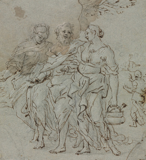 Digital Print - Lot and His Daughters (recto) by Pietro da Cortona