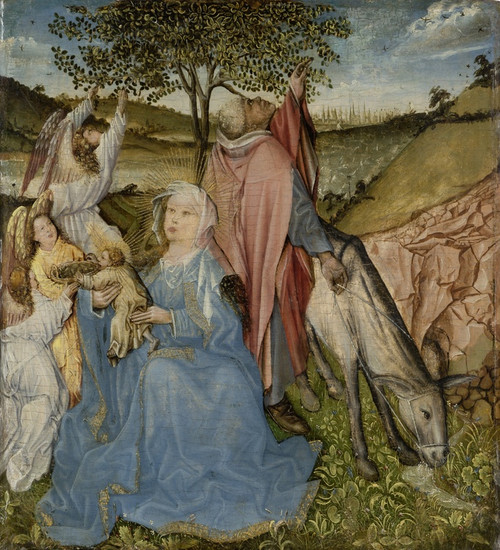 Digital Print - The Rest on the Flight by Master of the Virgin at Covarrubias