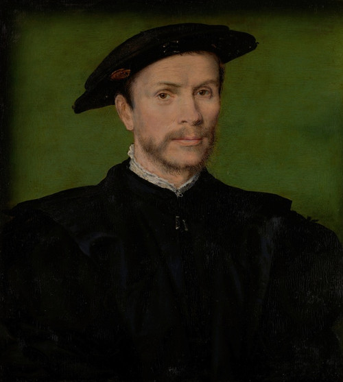 Digital Print - Portrait of a Bearded Man in Black by Corneille de Lyon
