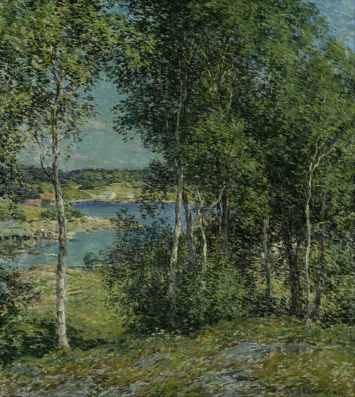 Digital Print - A Family of Birches by Willard Leroy Metcalf