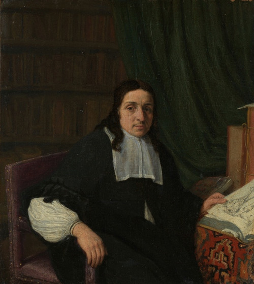 Digital Print - Portrait of a Collector, possibly Constantijn Sennepart (1625-1703) by Adriaen van Ostade