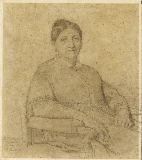 Digital Print - Portrait de Mme Paccini, mre de Me Paton by Alexandre Cabanel