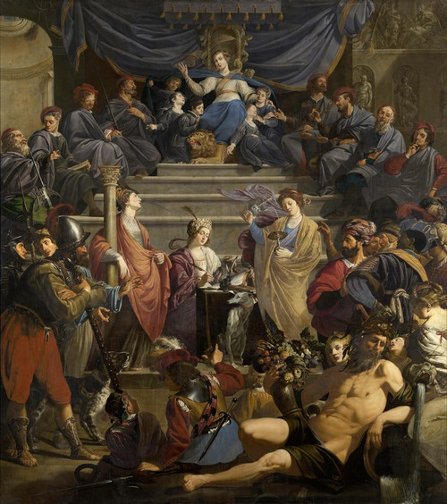 Digital Print - Allegory of the Court of Justice of Gedele in Ghent by Theodoor Rombouts