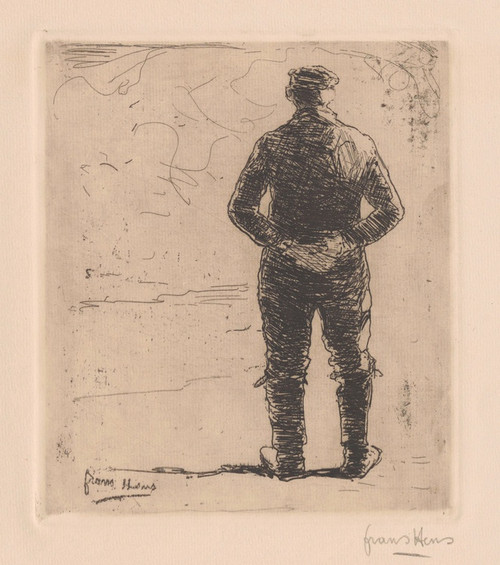 Digital Print - Man Seen From the Back by Frans Hens