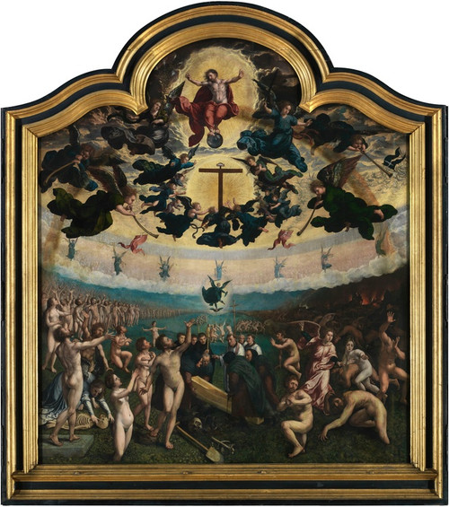 Digital Print - The Last Judgement and the Seventh Act of Mercy; Burying the Dead by Bernard van Orley