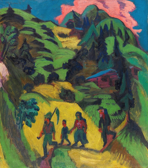 Digital Print - Heimkehrender Heuer by Ernst Ludwig Kirchner