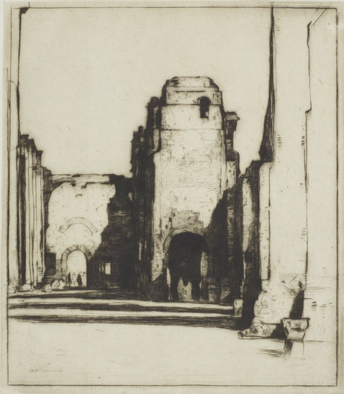Digital Print - The Tepidarium; Thermae of Caracalla by David Young Cameron