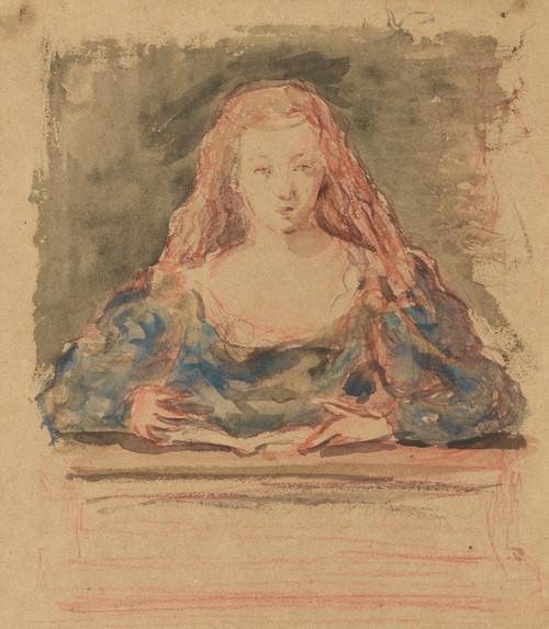 Digital Print - Jeune Fille Rousse, Sa Fille Marie by Henri Cros