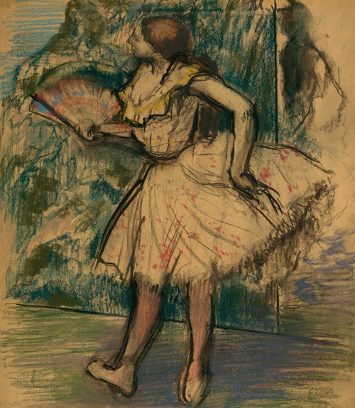 Digital Print - Dancer with a Fan by Edgar Degas Digital Print - Dancer with a Fan by Edgar Degas